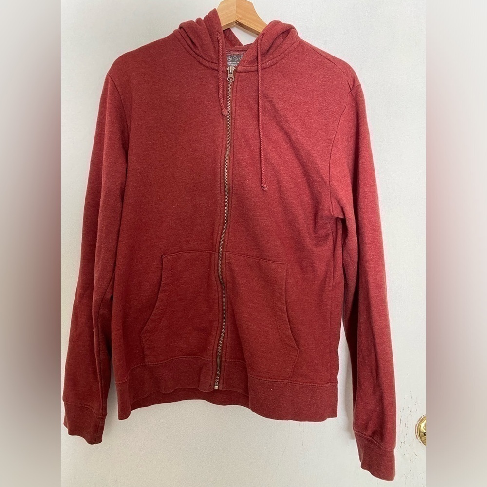 MEDIUM RED THREADS 4 THOUGHT ZIP UP HOODIE
